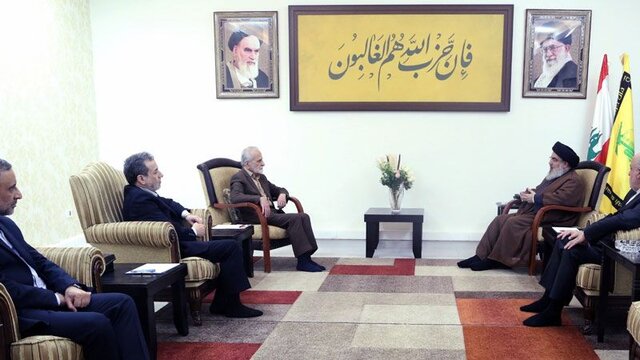 Reunión entre el Dr. Kharazi y Seyed Hasan Nasralá