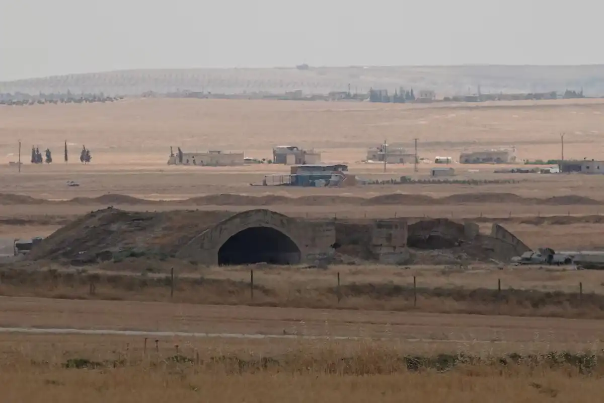 Abu al-Duhur airbase following strikes, Syria, August 18, 2026